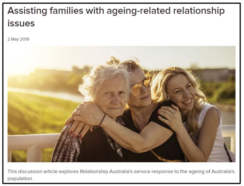 assisting families with age-related relationship issues