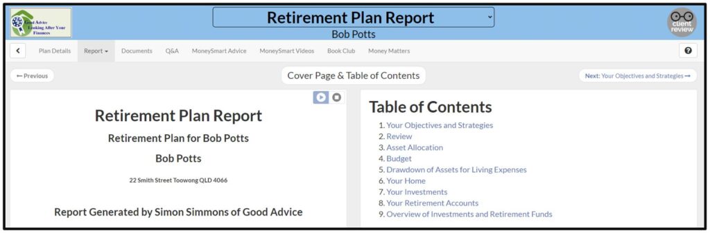 Financial Mappers Retirement Plan