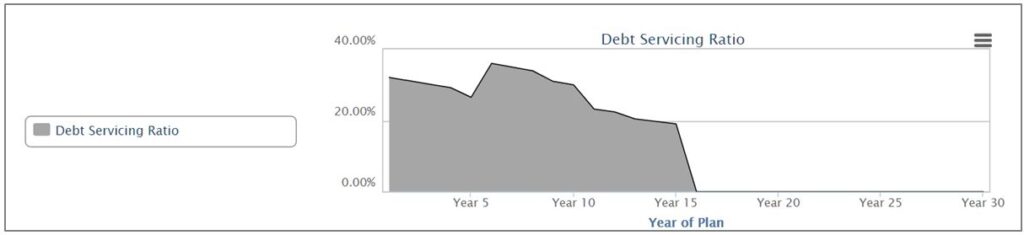 debt servicing ratio