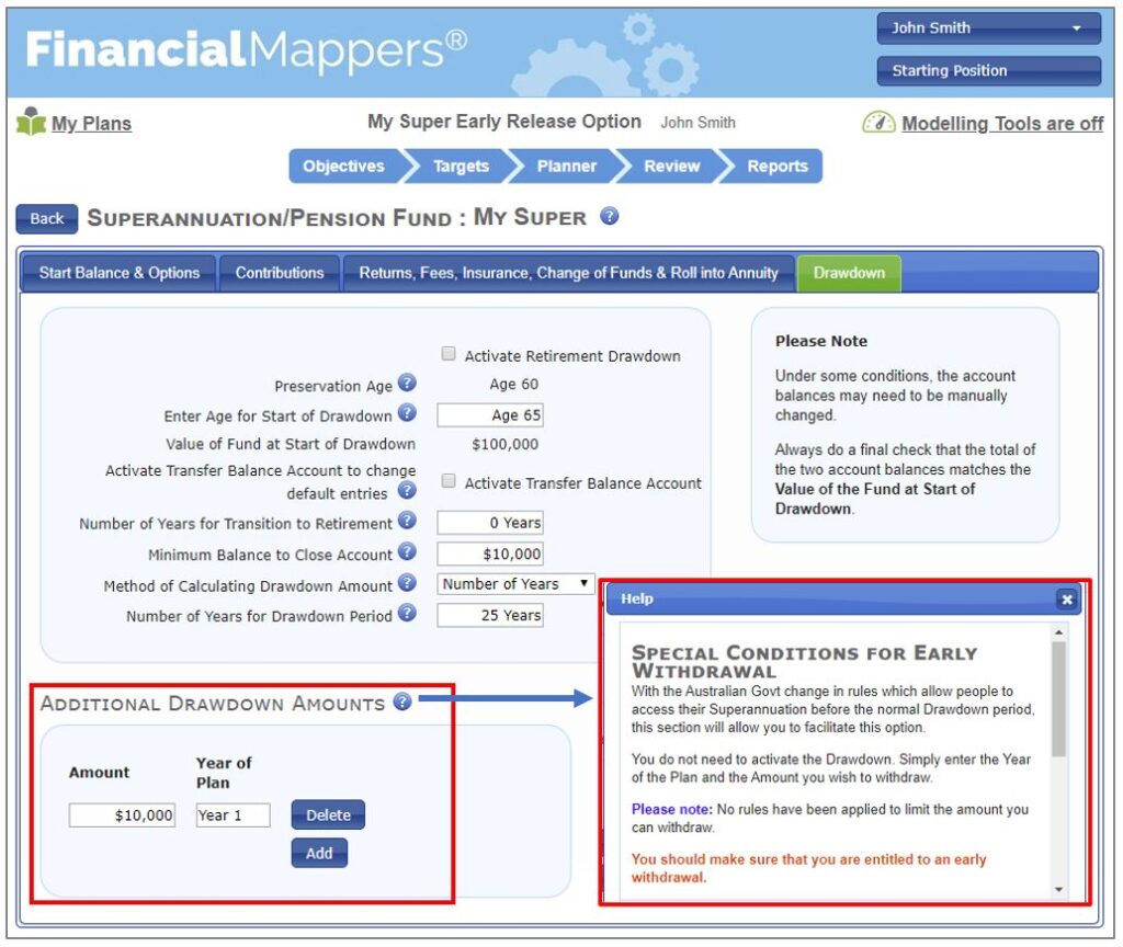 Financial Mappers enables early release of superannuation